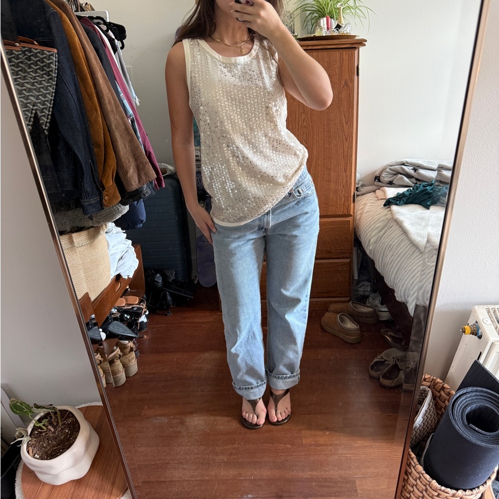 Calvin Klein Sequin Tank Top
